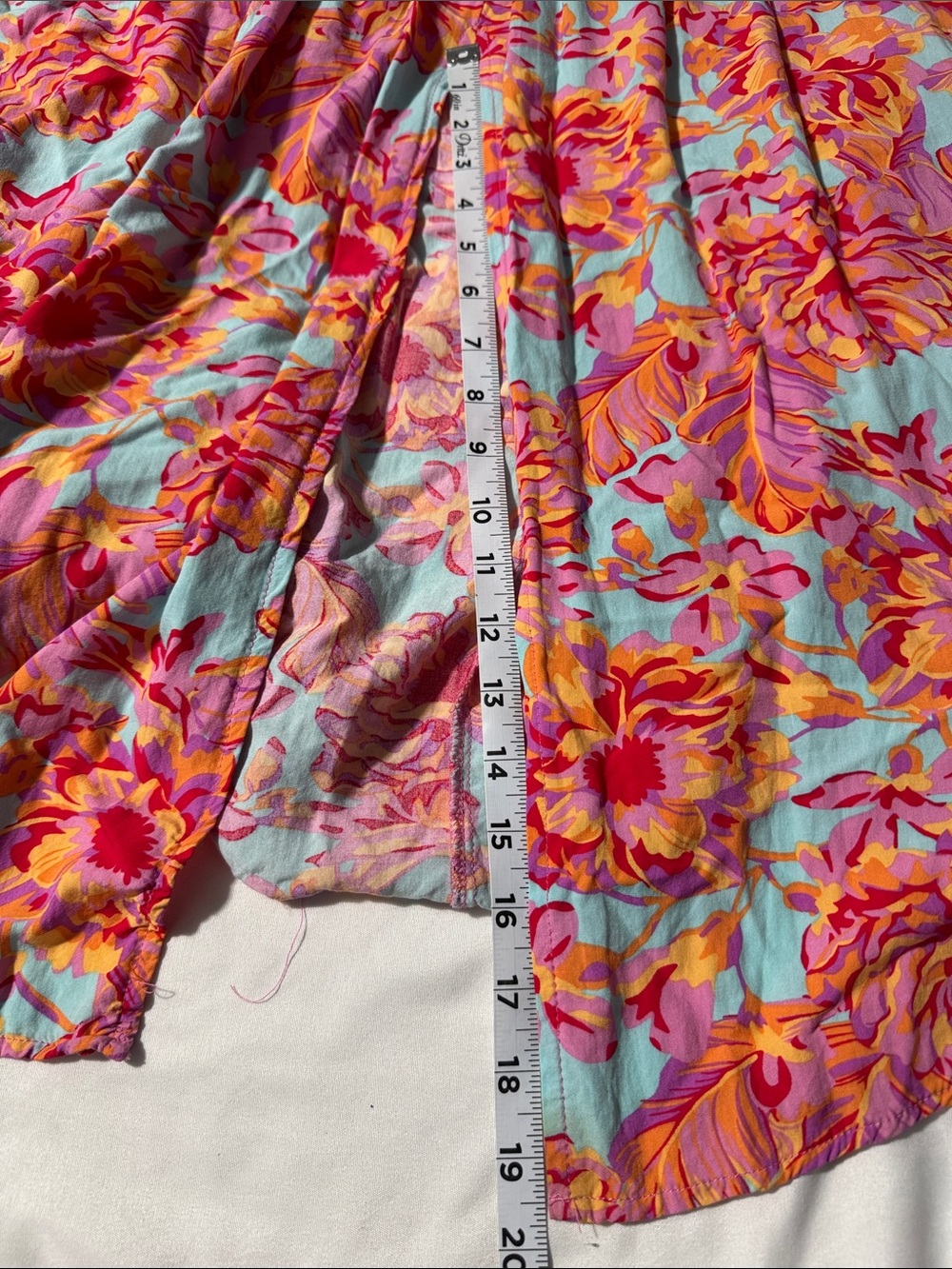 Abel The Label Floral Halter Maxi Dress Large Smocked Waist Boho Tropical Summer - Picture 8 of 10
